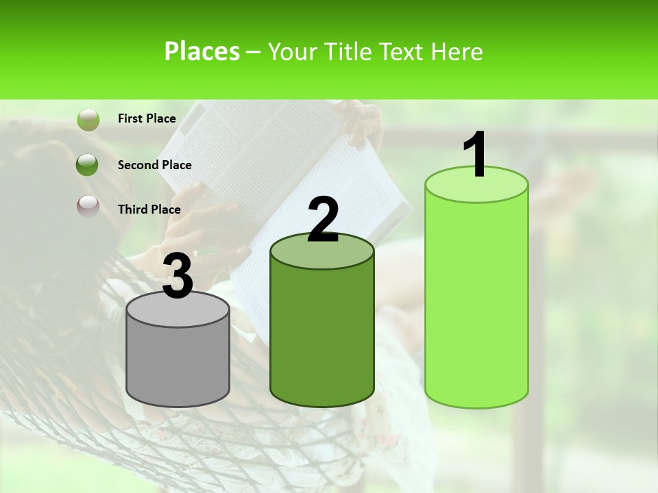 Resort Pose Green PowerPoint Template