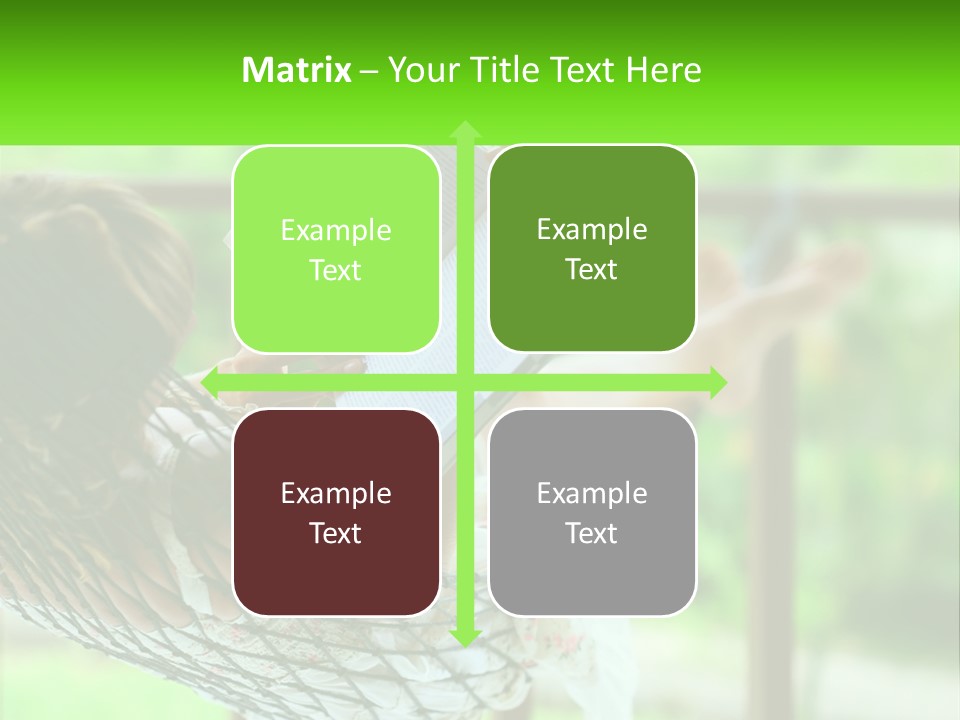 Resort Pose Green PowerPoint Template