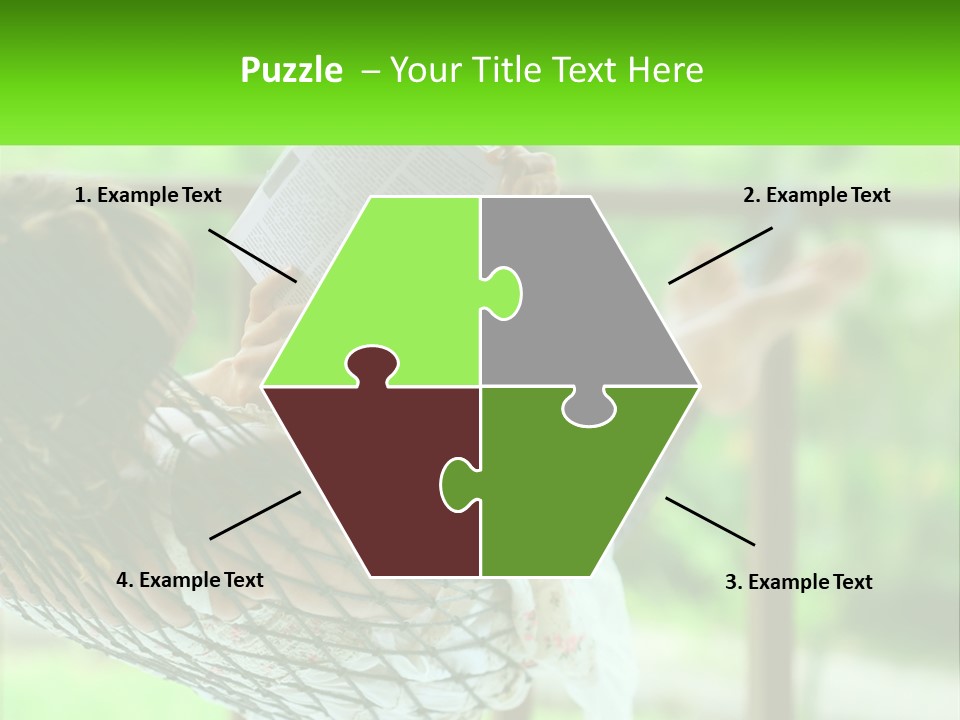 Resort Pose Green PowerPoint Template