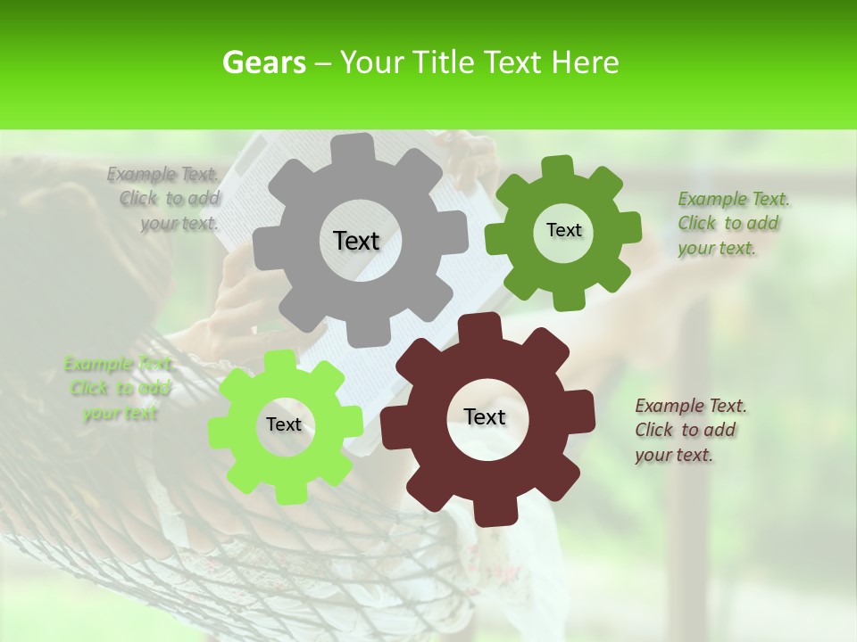 Resort Pose Green PowerPoint Template