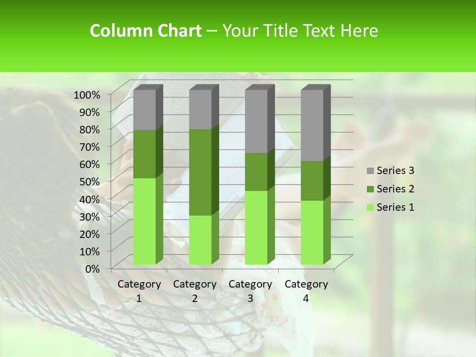 Resort Pose Green PowerPoint Template