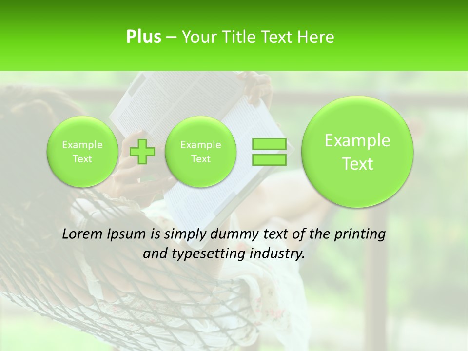 Resort Pose Green PowerPoint Template