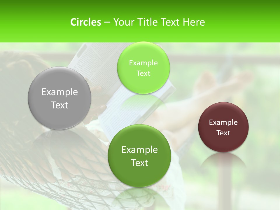 Resort Pose Green PowerPoint Template