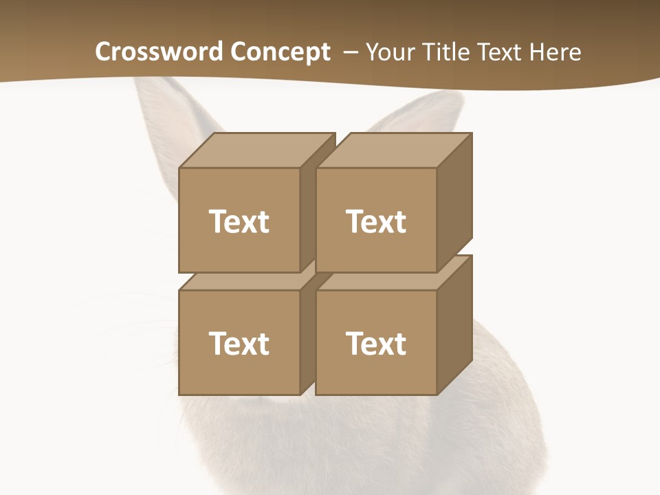 Furry Rodent Bunny PowerPoint Template