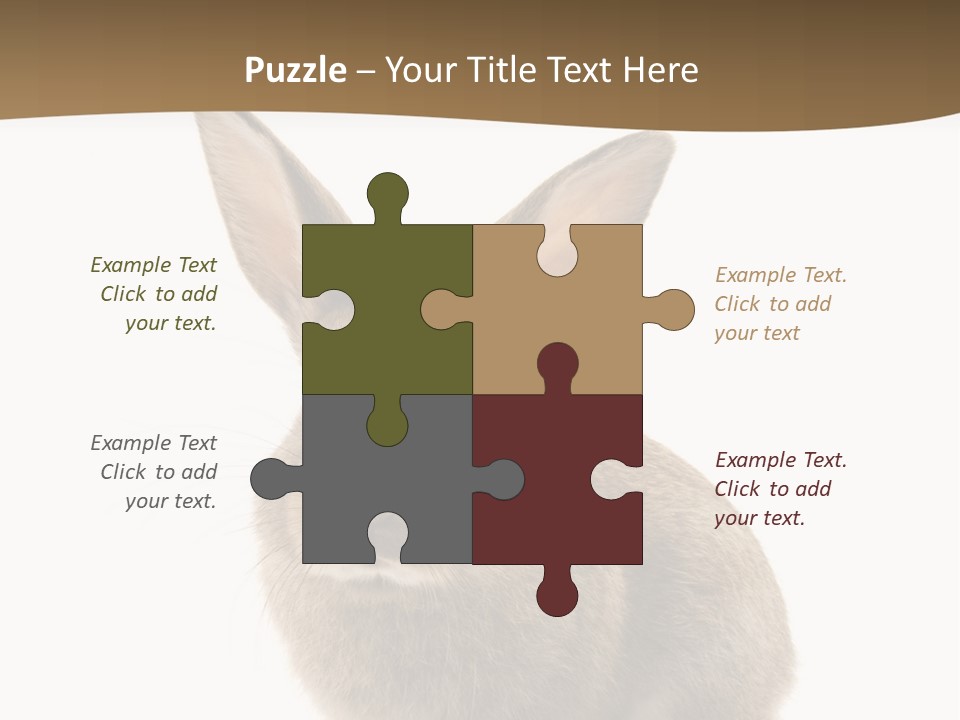 Furry Rodent Bunny PowerPoint Template