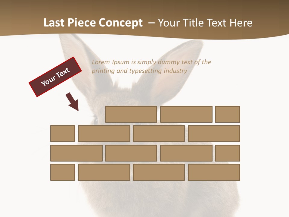 Furry Rodent Bunny PowerPoint Template