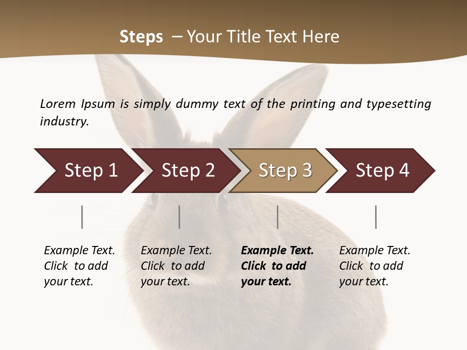 Furry Rodent Bunny PowerPoint Template