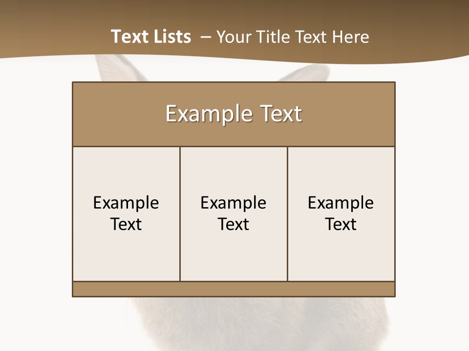 Furry Rodent Bunny PowerPoint Template