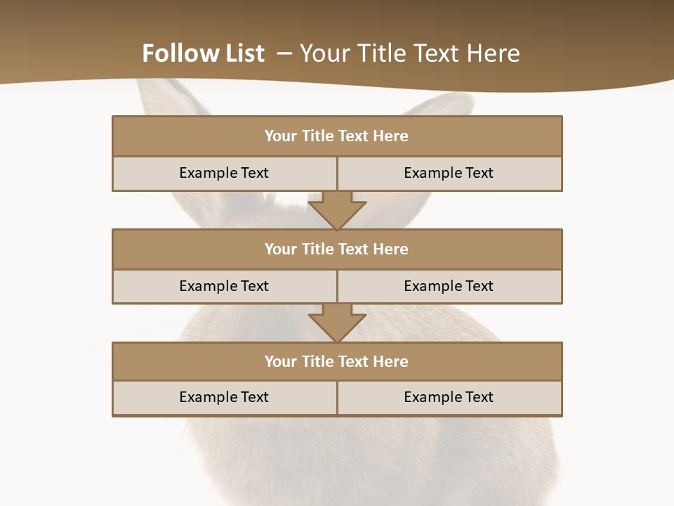 Furry Rodent Bunny PowerPoint Template