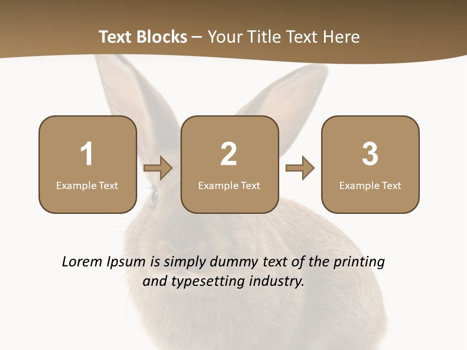 Furry Rodent Bunny PowerPoint Template