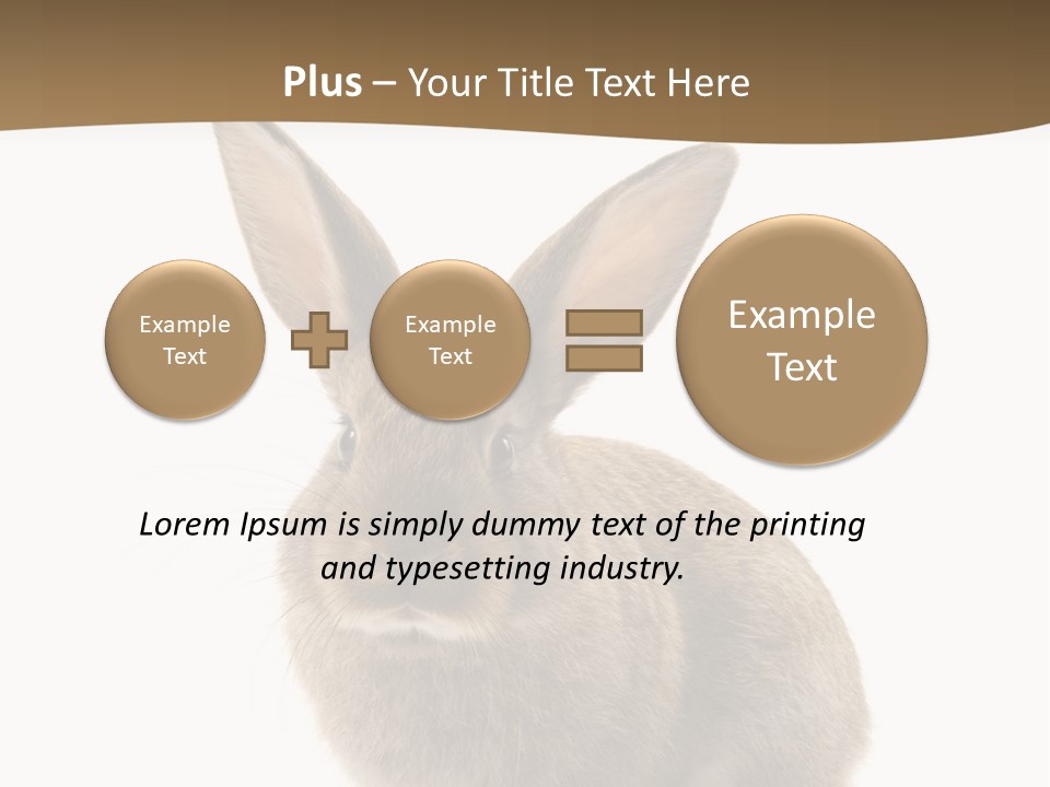 Furry Rodent Bunny PowerPoint Template