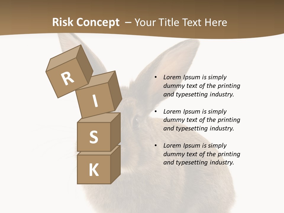 Furry Rodent Bunny PowerPoint Template