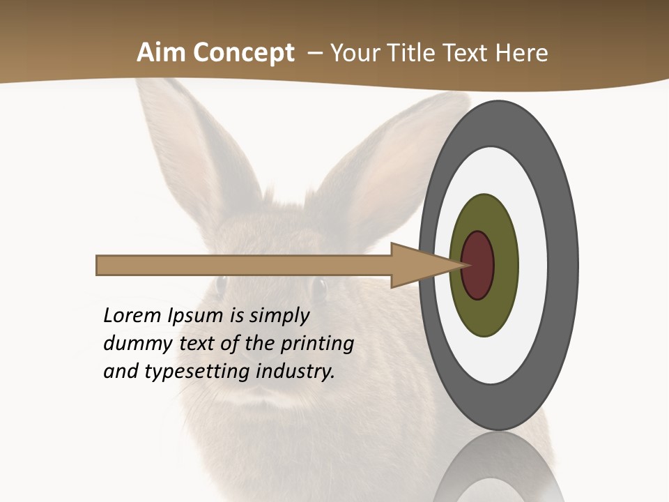 Furry Rodent Bunny PowerPoint Template