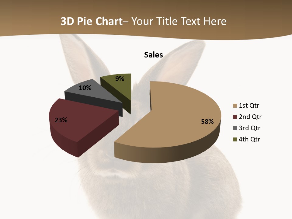 Furry Rodent Bunny PowerPoint Template