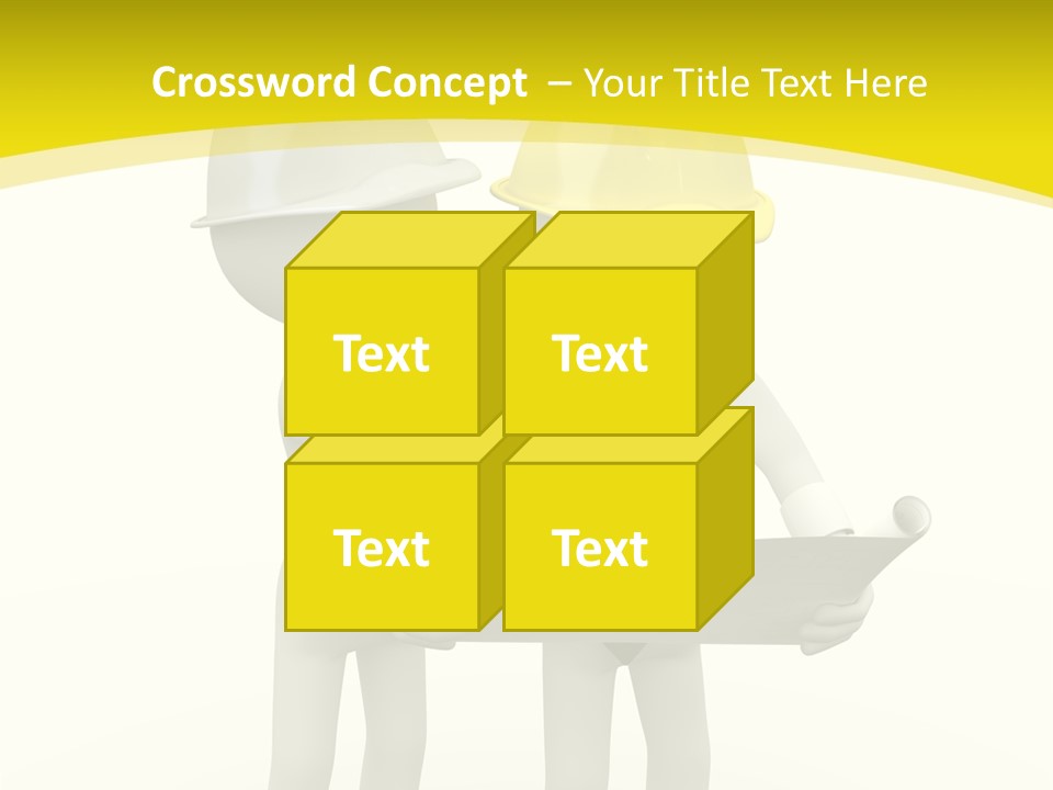 Hat Teamwork Contractor PowerPoint Template