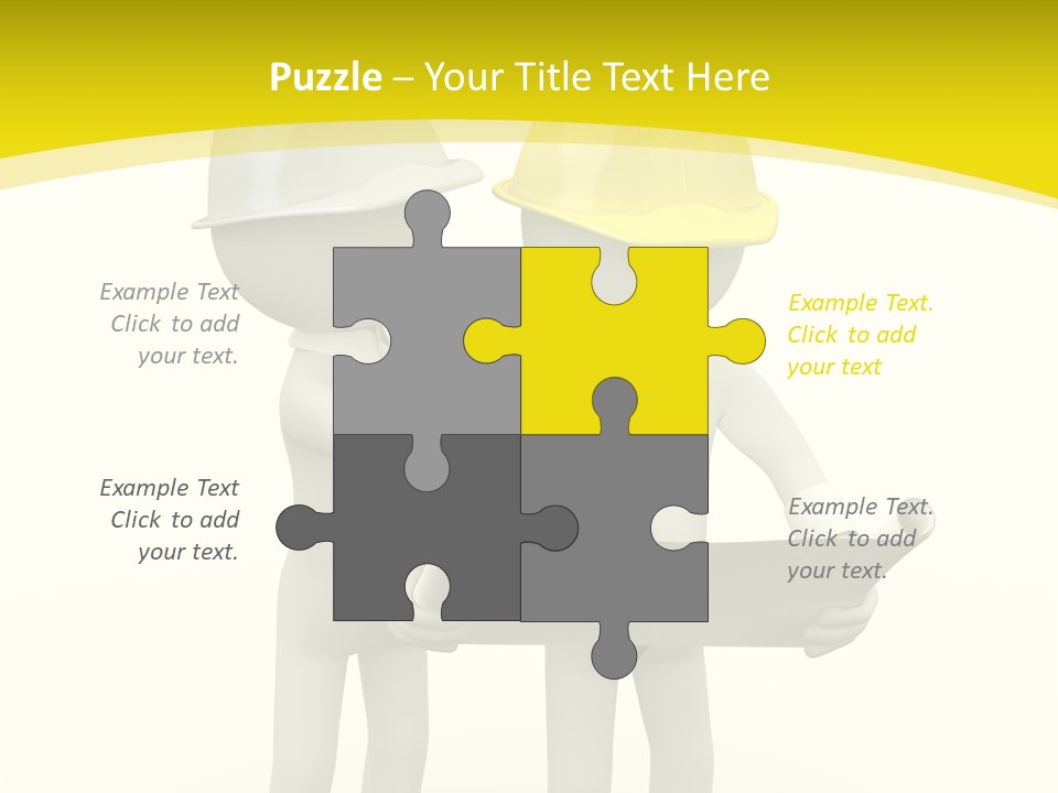 Hat Teamwork Contractor PowerPoint Template