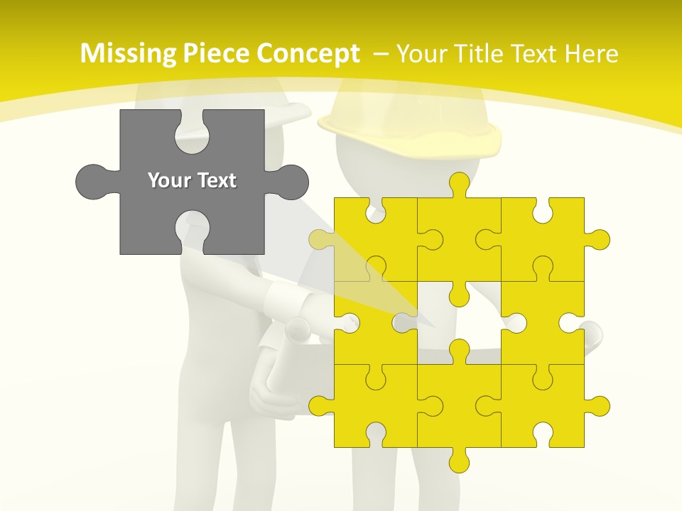 Hat Teamwork Contractor PowerPoint Template