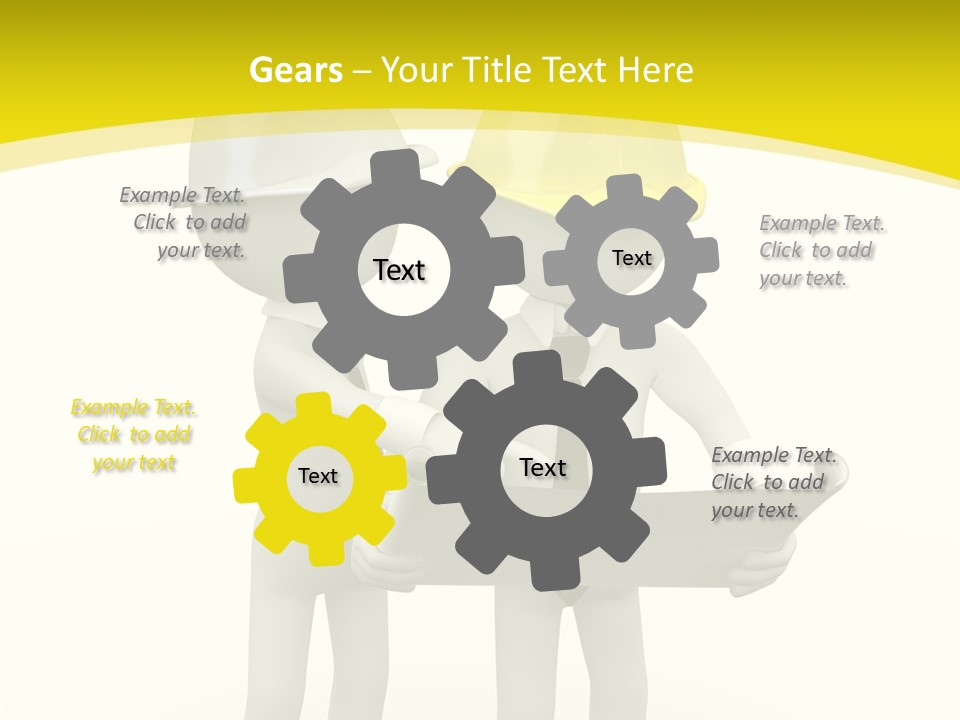 Hat Teamwork Contractor PowerPoint Template