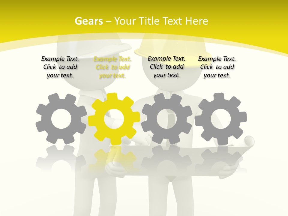 Hat Teamwork Contractor PowerPoint Template