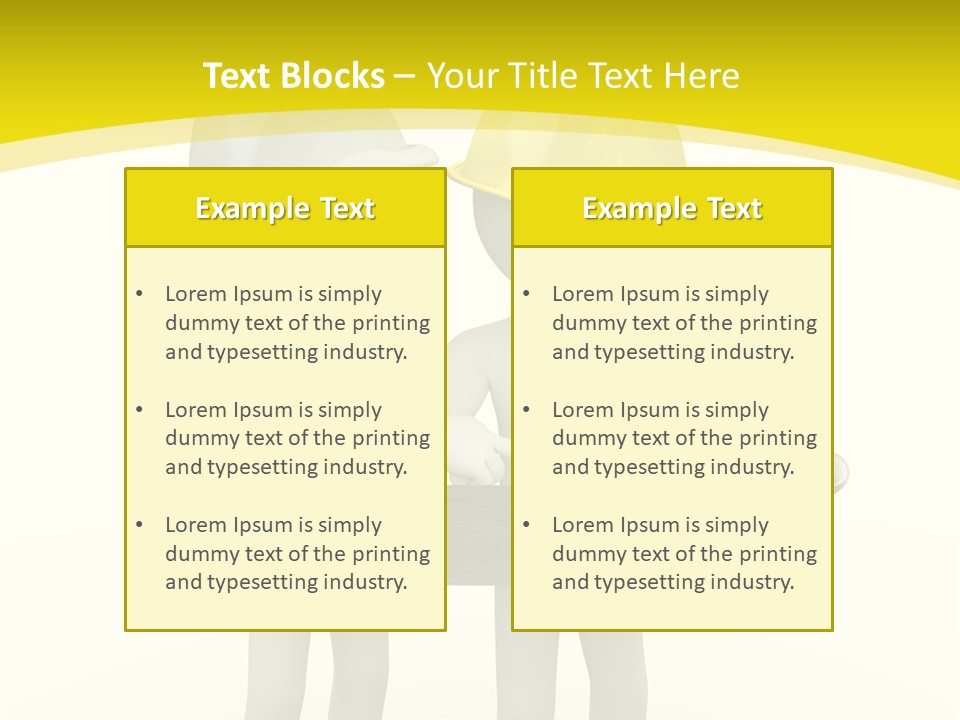 Hat Teamwork Contractor PowerPoint Template