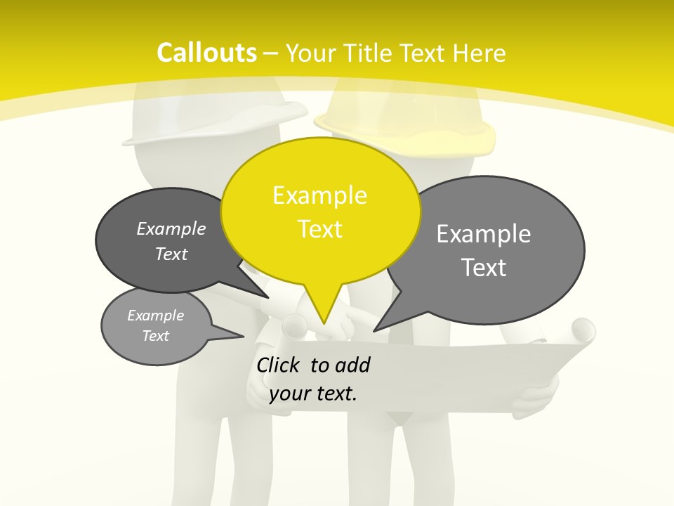 Hat Teamwork Contractor PowerPoint Template