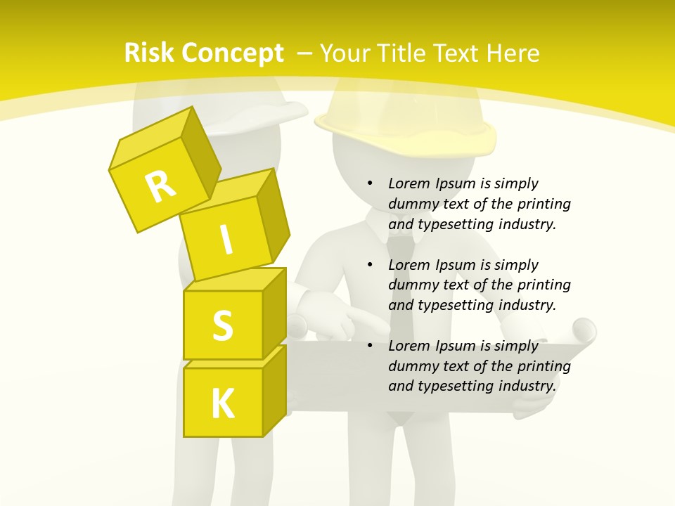 Hat Teamwork Contractor PowerPoint Template