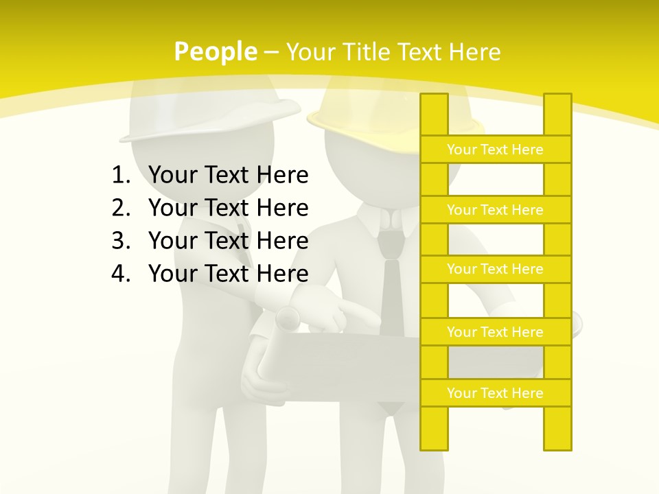 Hat Teamwork Contractor PowerPoint Template