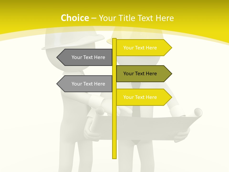 Hat Teamwork Contractor PowerPoint Template