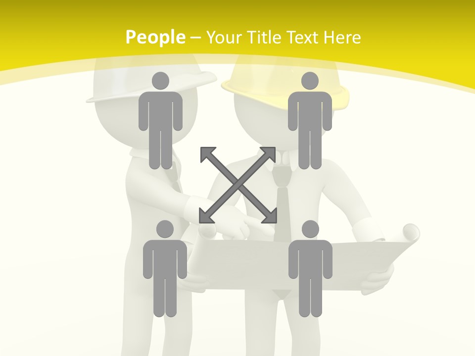 Hat Teamwork Contractor PowerPoint Template