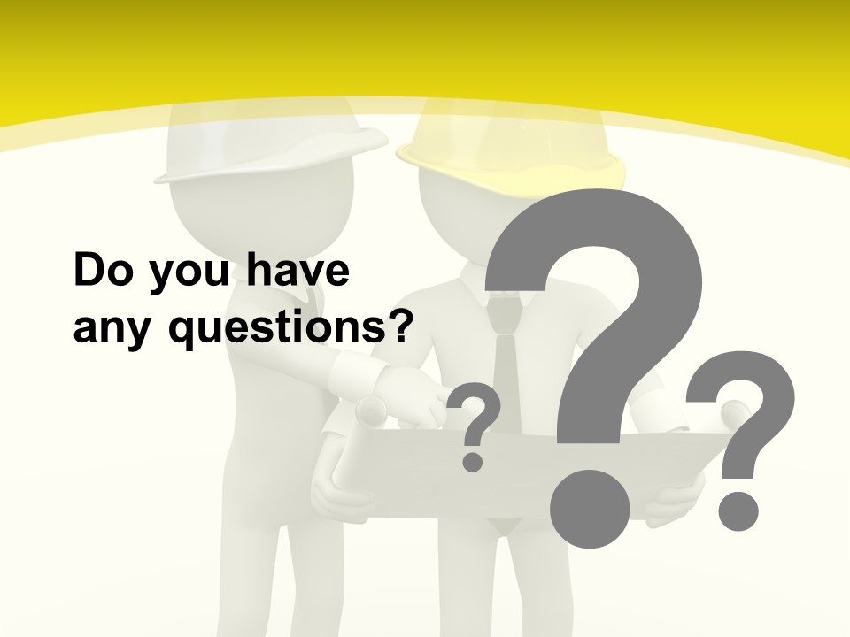 Hat Teamwork Contractor PowerPoint Template