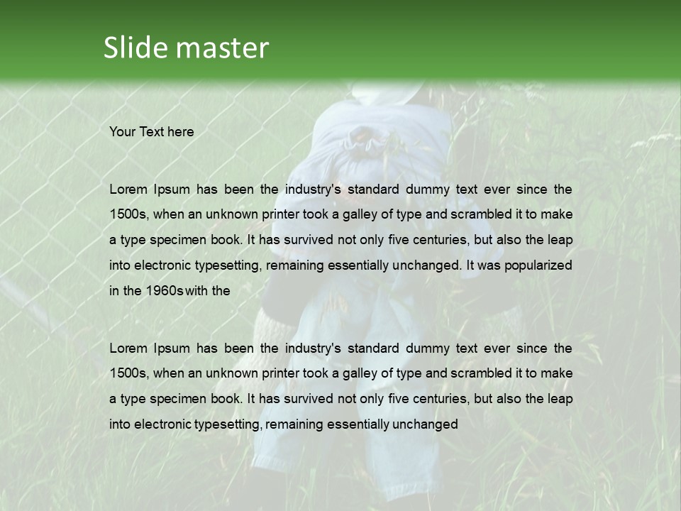 Jeans Face Denim PowerPoint Template