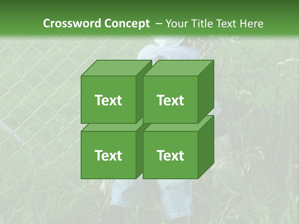 Jeans Face Denim PowerPoint Template