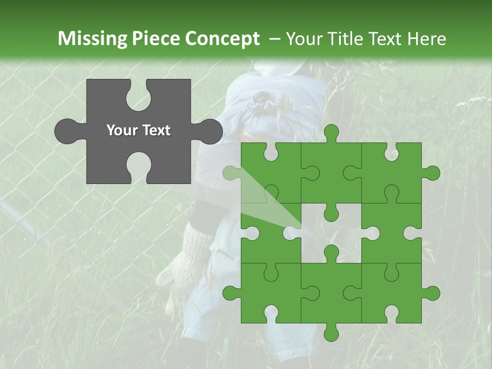 Jeans Face Denim PowerPoint Template