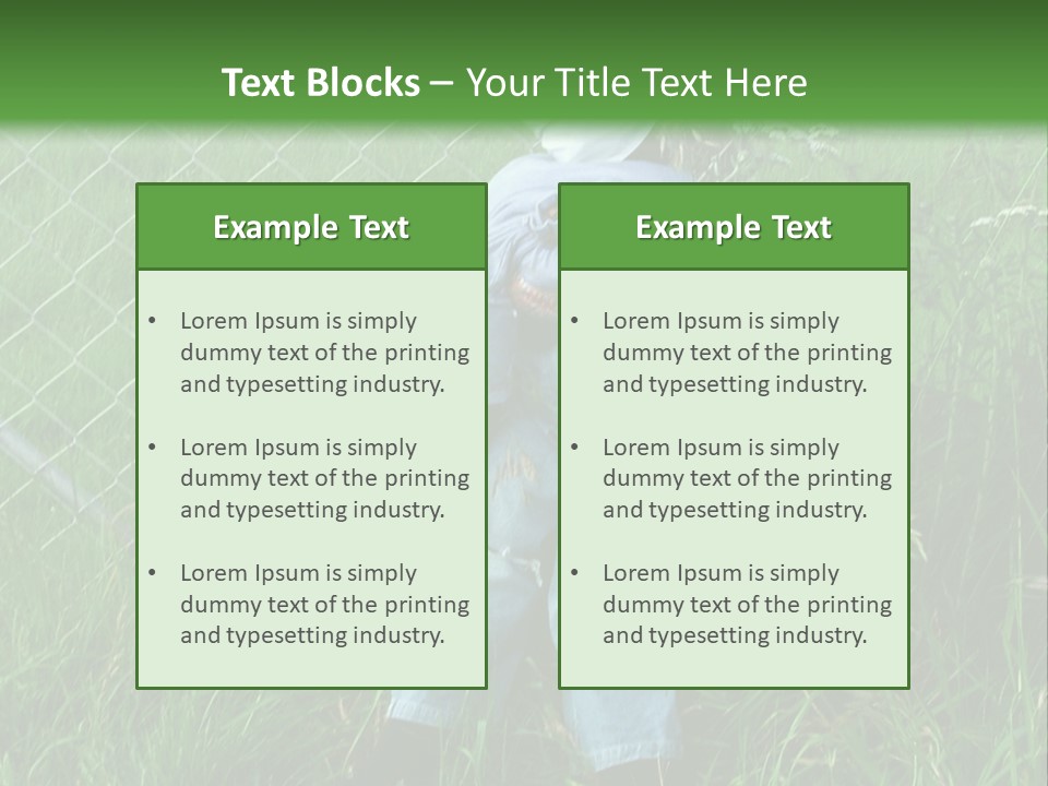 Jeans Face Denim PowerPoint Template