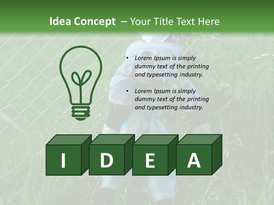 Jeans Face Denim PowerPoint Template