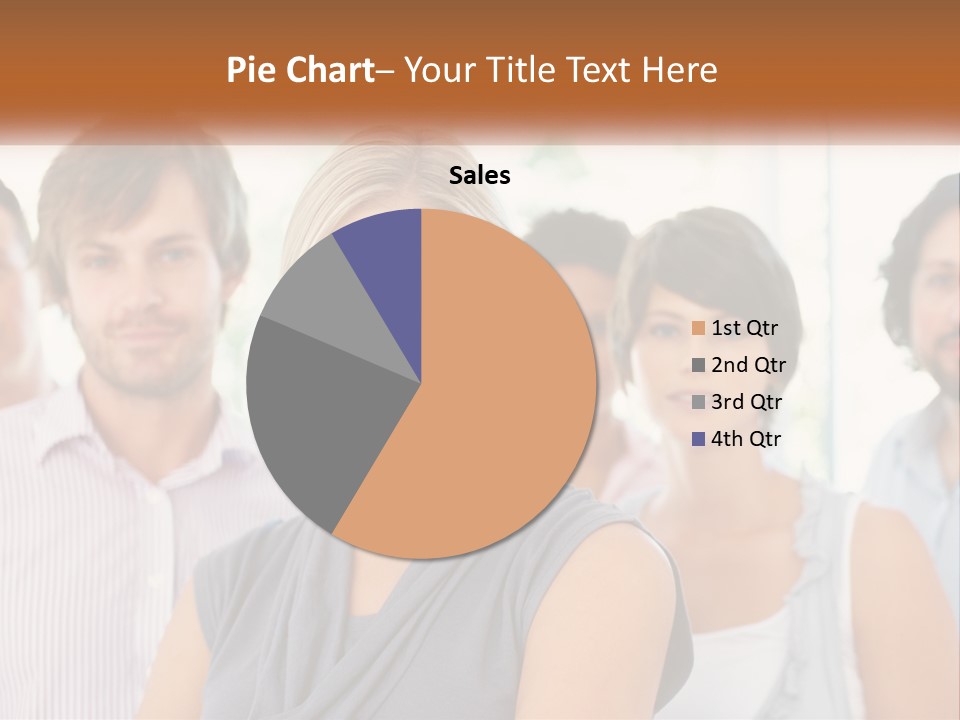 A Group Of People Standing Together In A Line PowerPoint Template