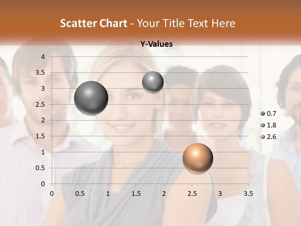A Group Of People Standing Together In A Line PowerPoint Template