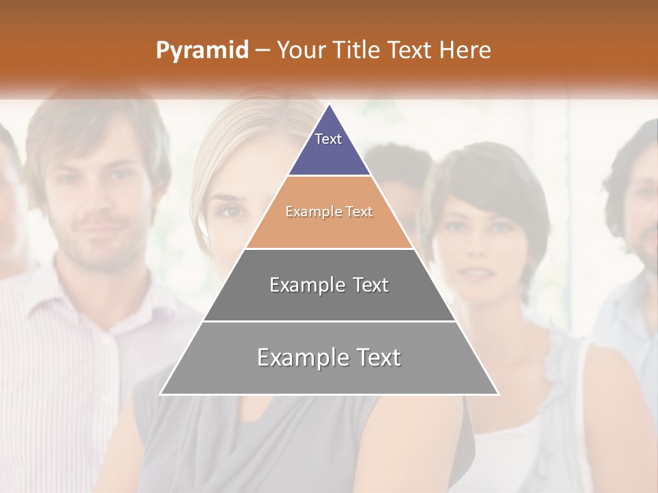 A Group Of People Standing Together In A Line PowerPoint Template