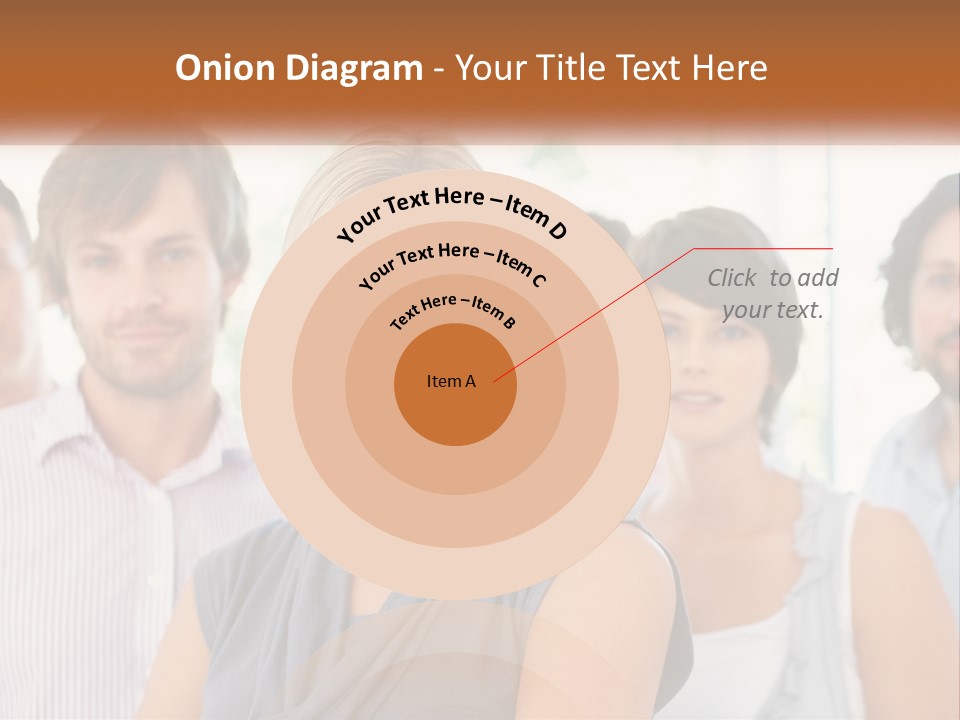 A Group Of People Standing Together In A Line PowerPoint Template