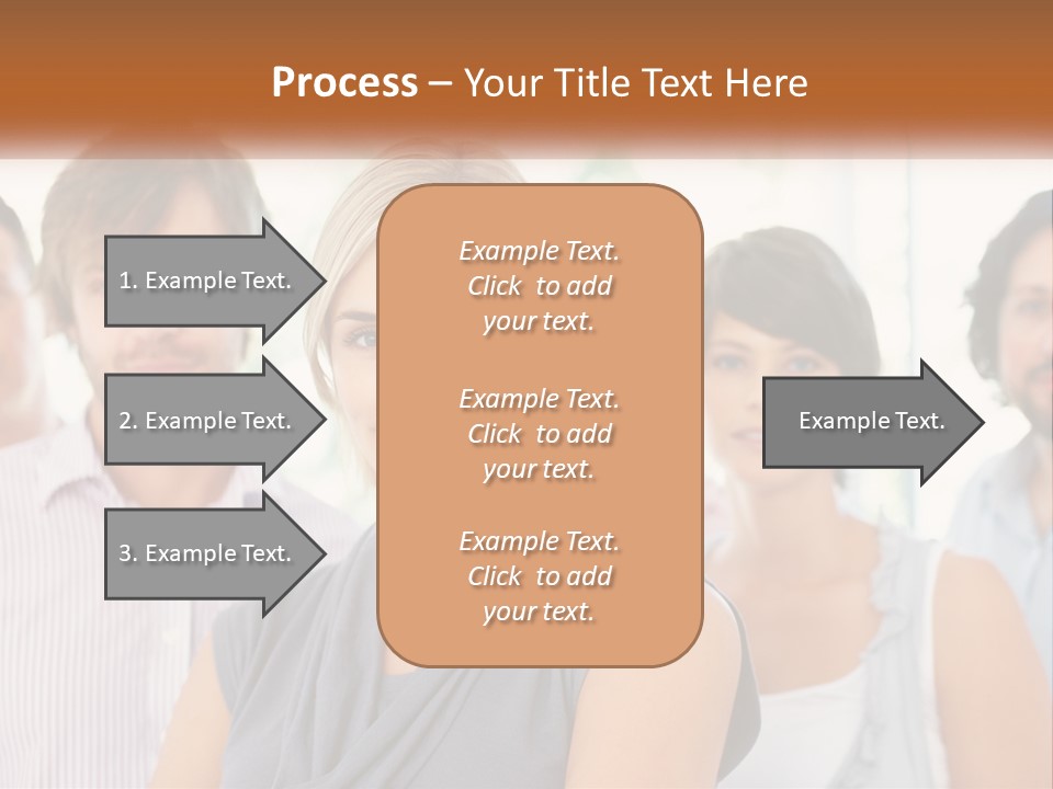 A Group Of People Standing Together In A Line PowerPoint Template