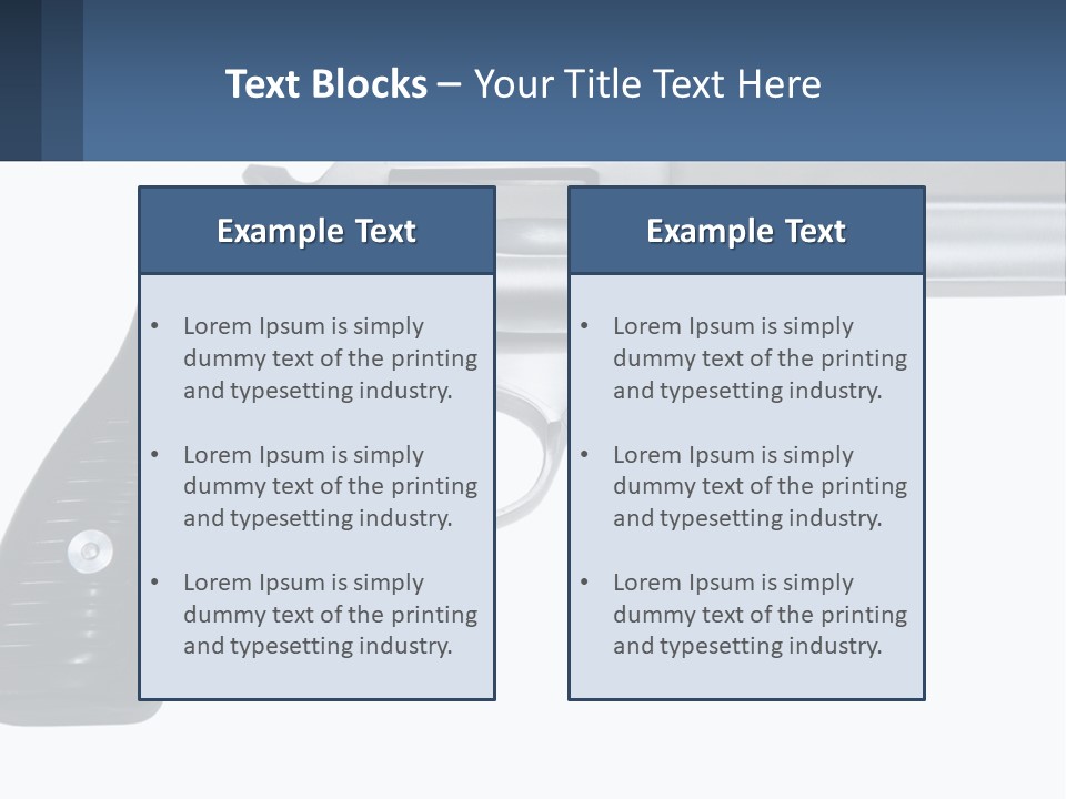 Shoot Holdup Kill PowerPoint Template