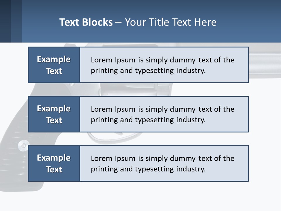 Shoot Holdup Kill PowerPoint Template