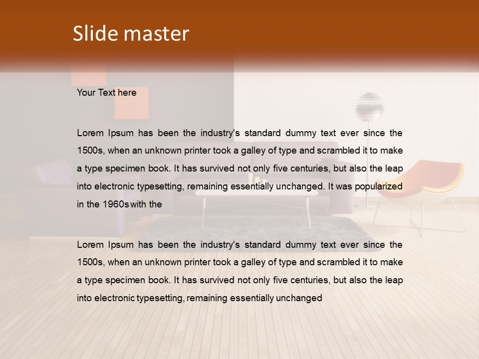 Inside Violet Interior PowerPoint Template