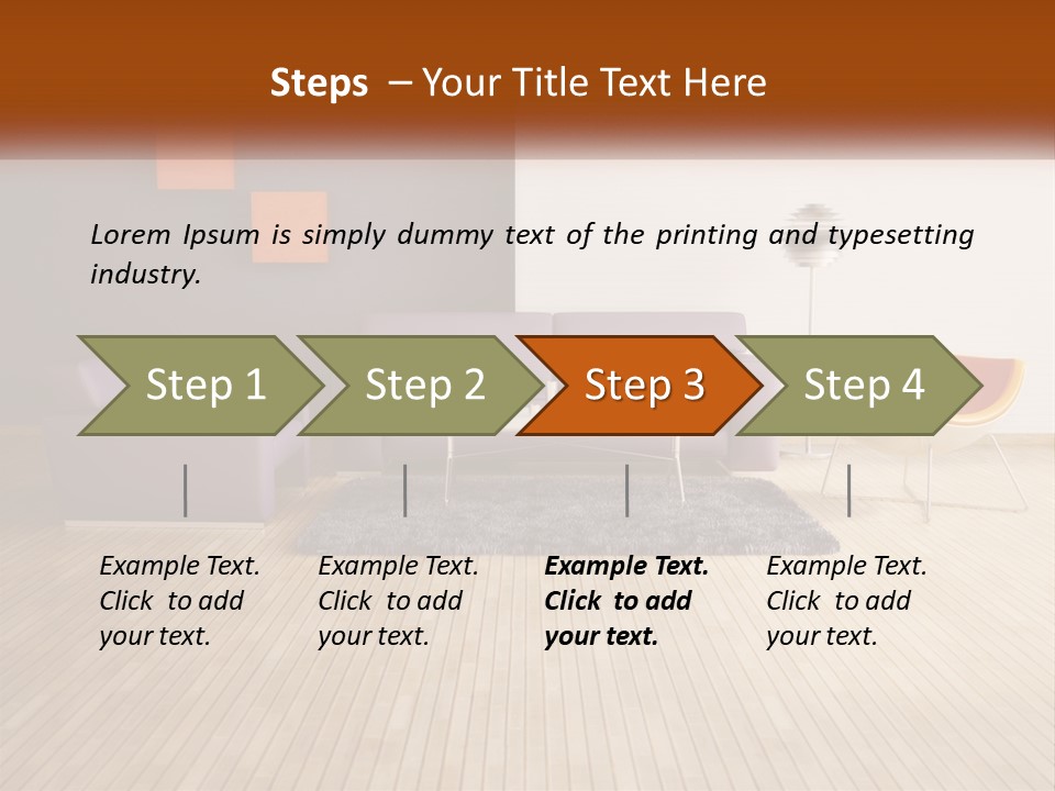 Inside Violet Interior PowerPoint Template
