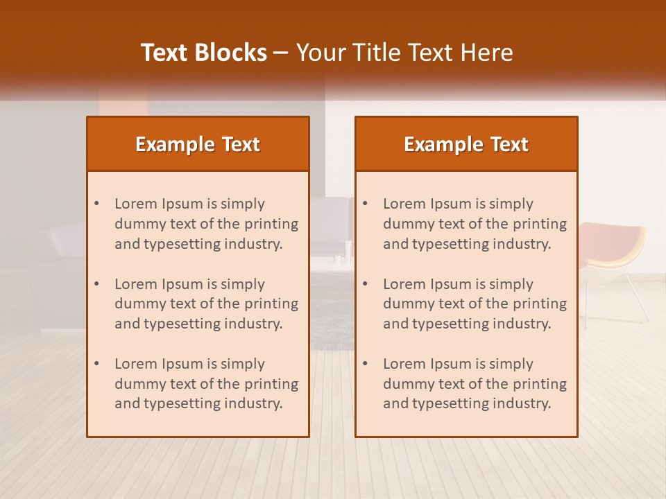 Inside Violet Interior PowerPoint Template