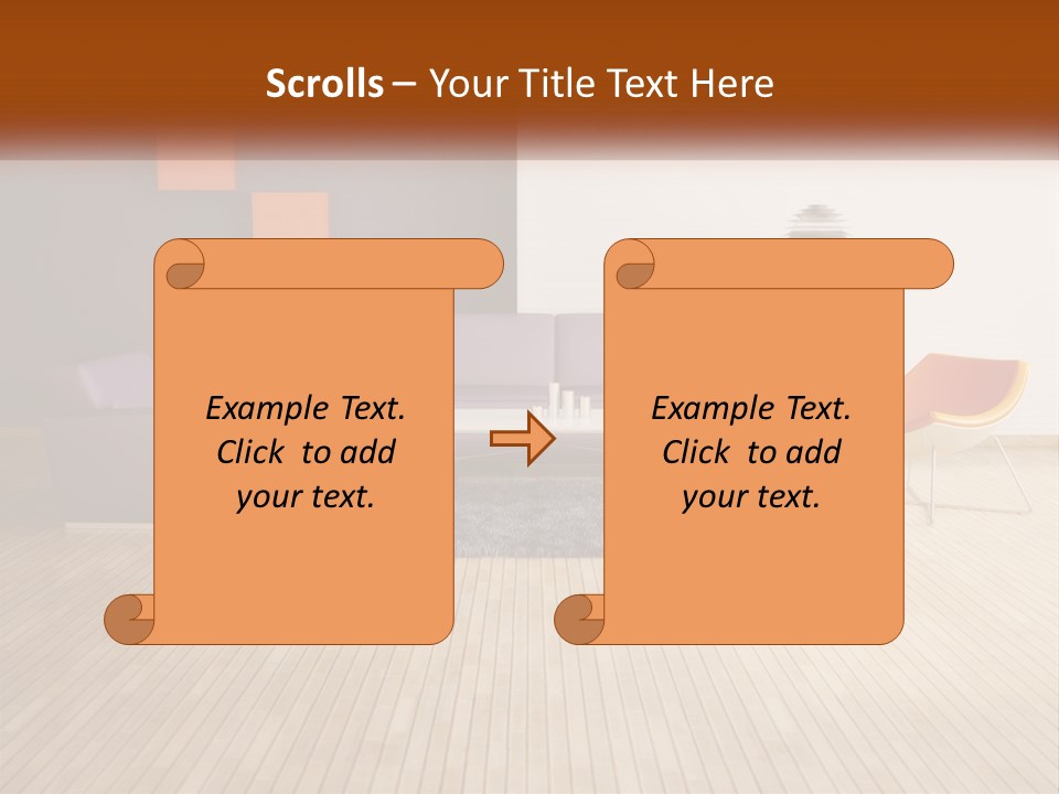 Inside Violet Interior PowerPoint Template