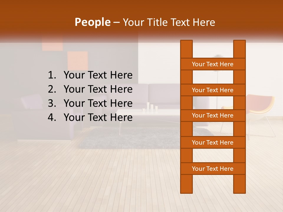 Inside Violet Interior PowerPoint Template