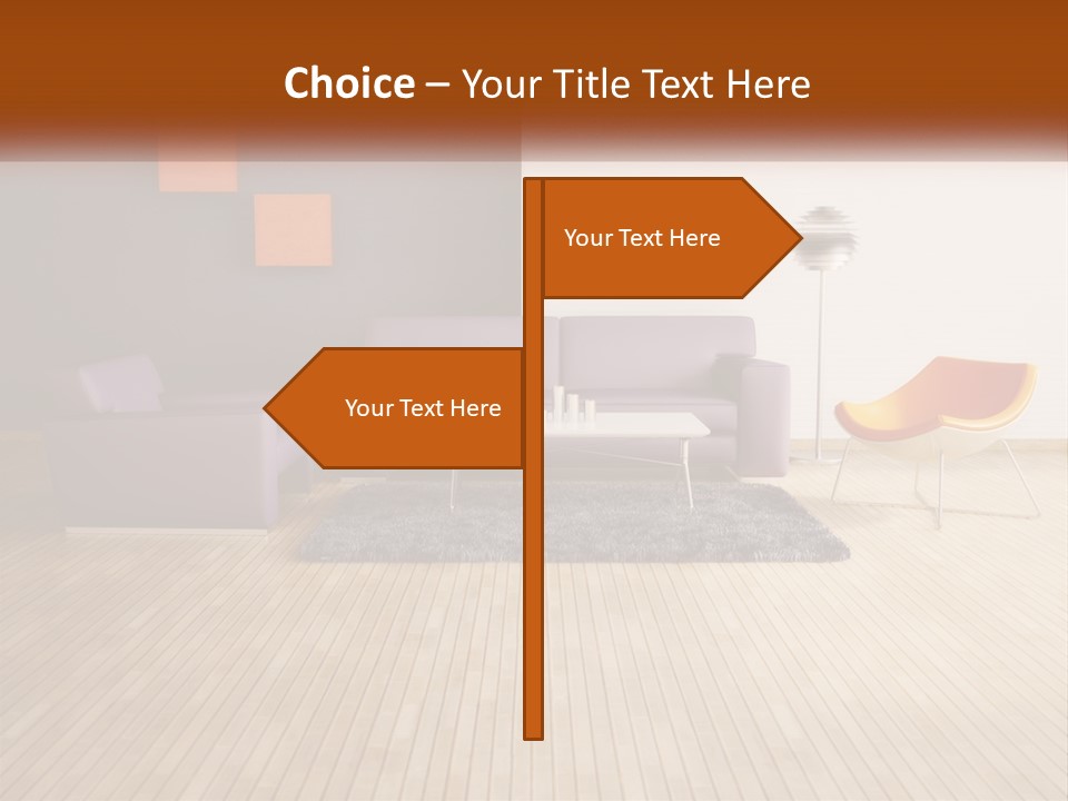 Inside Violet Interior PowerPoint Template