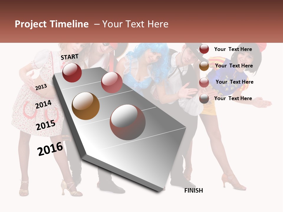 Costume Theater Dress PowerPoint Template