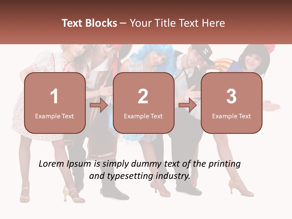 Costume Theater Dress PowerPoint Template